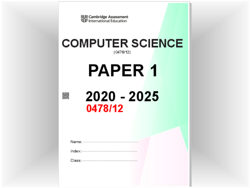Computer Science - Paper 1